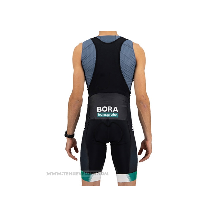 2021 Maillot Cyclisme Bora-Hansgrone Fonce Vert Manches Courtes et Cuissard